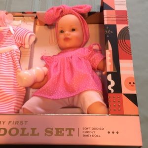 fao schwarz my first baby doll set